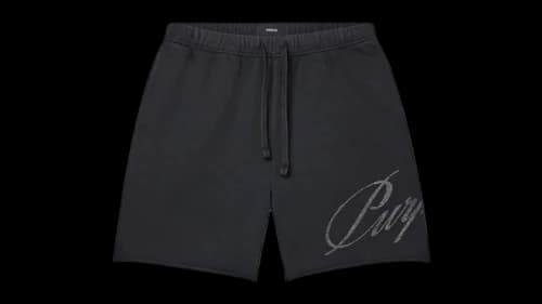 Purple Brand Midweight Fleece Po Shorts Black