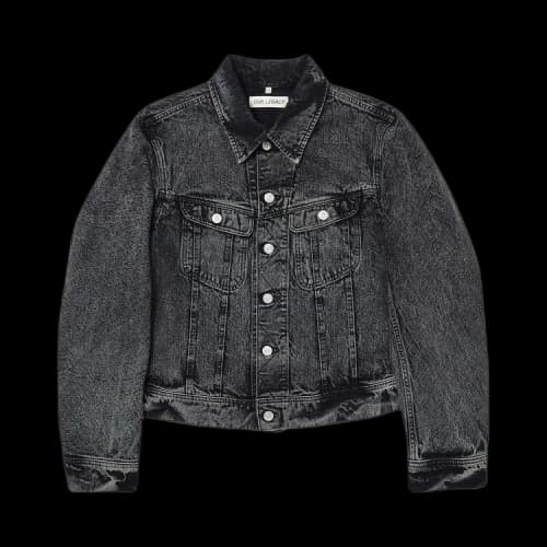 Our Legacy Chain Twill Jacket 'Overdyed Black'