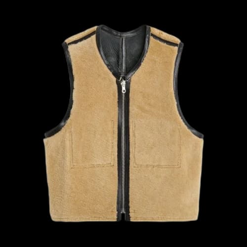 Our Legacy Reversible Shearling Vest 'Black'