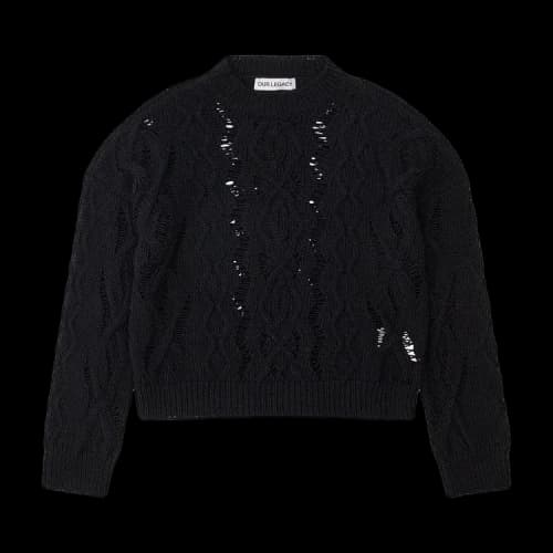 Our Legacy Cable Sonar Roundneck 'Black'