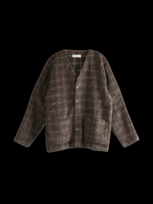 Our Legacy Logo Cardigan Check Multi
