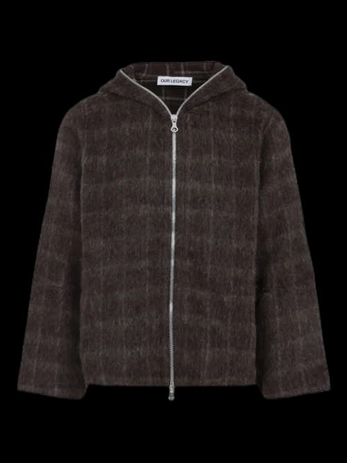 Our Legacy Full Zip Hoodie Check Multi