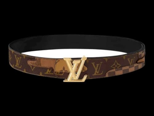 Louis Vuitton x Nigo LV Dimension Monogram Landscape 40MM Reversible Belt Brown
