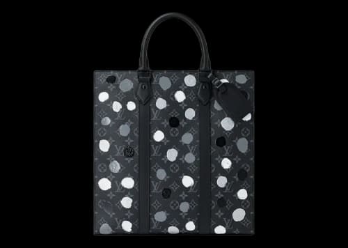 Louis Vuitton x Yayoi Kusama Sac Plat Monogram Eclipse Black/Silver