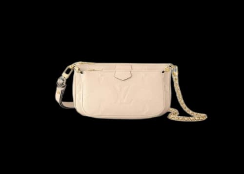 Louis Vuitton Multi Pochette Accessories Creme Beige