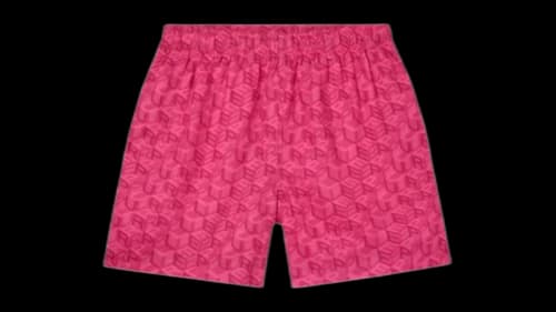 Purple Brand Cube Monogram Short Pink
