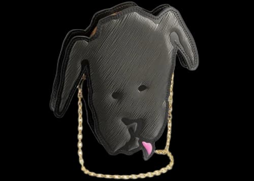 Louis Vuitton Shoulder Bag Dog Face Black