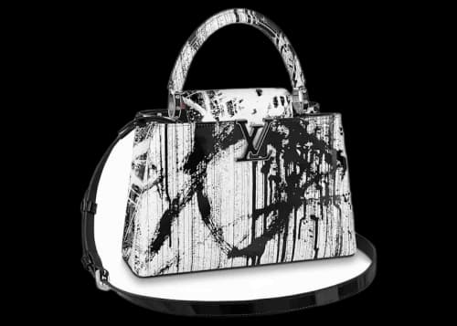 Louis Vuitton Gregor Hildebrandt Capucines MM Black/White