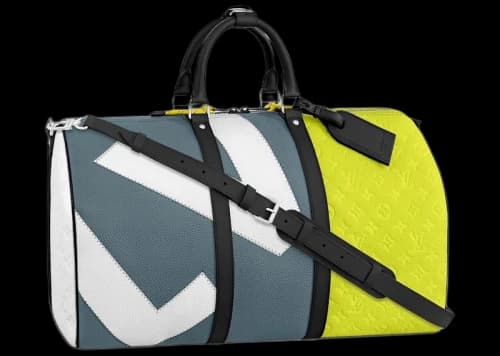 Louis Vuitton Keepall 50B Blue/Yellow