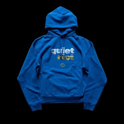 Martine Rose Quiet Riot Hoodie 'Blue'