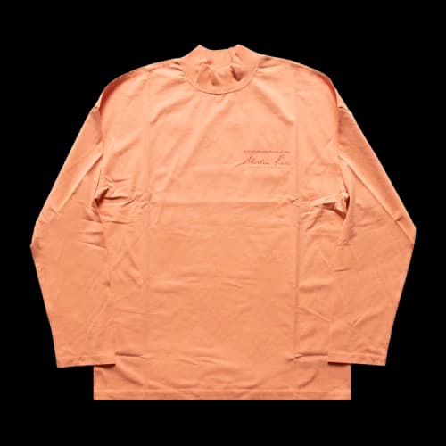 Martine Rose Funnel Neck Logo T-Shirt 'Orange'