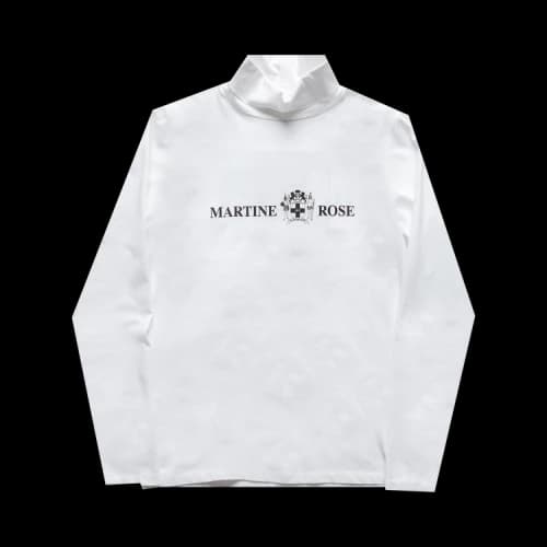 Martine Rose Quiet Riot Turtleneck 'White'