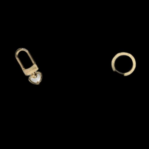 Louis Vuitton Bag Charm Chain Fleur De Monogram White/Beige