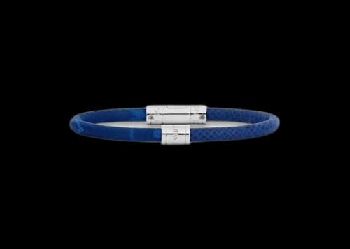 Louis Vuitton Split Leather Bracelet Cobalt/Navy Blue