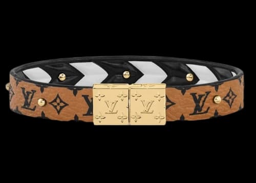 Louis Vuitton Crafty Reversible Bracelet Caramel/Cream