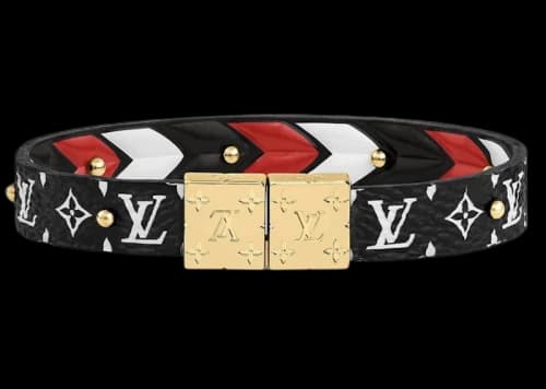Louis Vuitton Crafty Reversible Bracelet Black/Cream