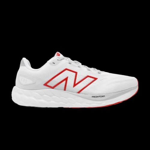 New Balance Fresh Foam 680v8 2E Wide 'White Red'