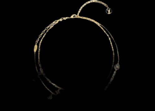 Louis Vuitton Blooming Strass Necklace Gold