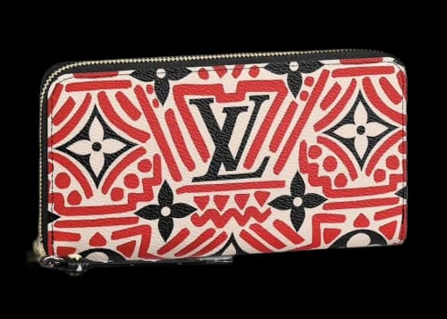 Louis Vuitton Crafty Zippy Wallet Cream/Red