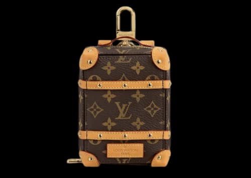 Louis Vuitton Soft Trunk Backpack Bag Charm and Key Holder Brown