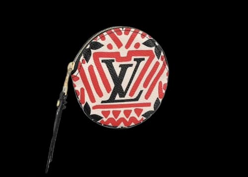 Louis Vuitton Crafty Round Coin Purse Cream/Red