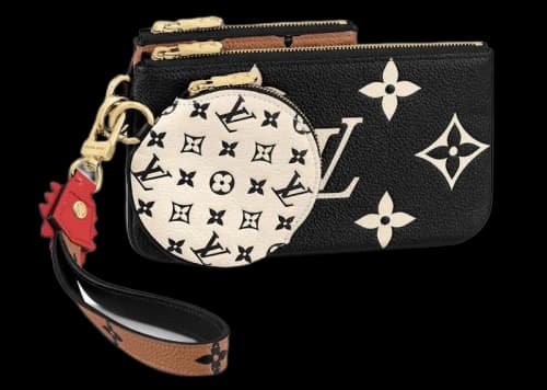 Louis Vuitton Crafty Trio Pouch Caramel/Cream