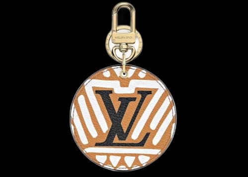 Louis Vuitton Crafty Illustre Bag Charm and Key Holder Caramel
