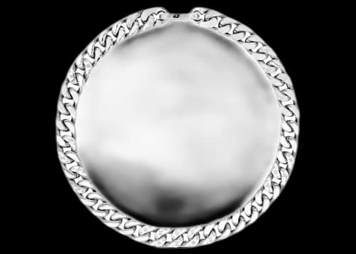 Louis Vuitton Necklace Chain Links Silver
