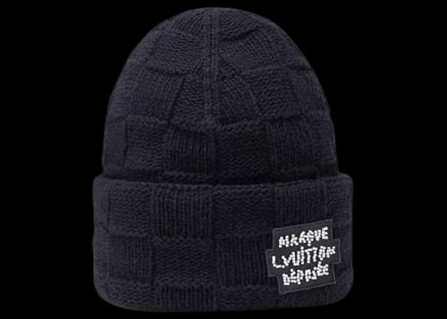 Louis Vuitton Pearls Beanie Black