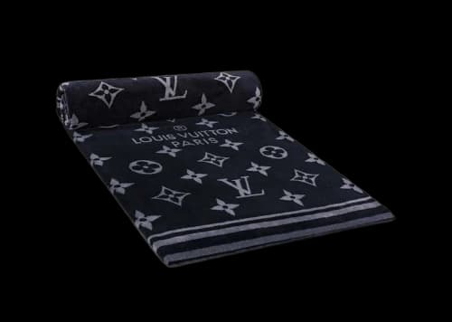 Louis Vuitton Monogram Eclipse Beach Towel Black