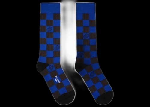 Louis Vuitton Damier Pop Socks Blue