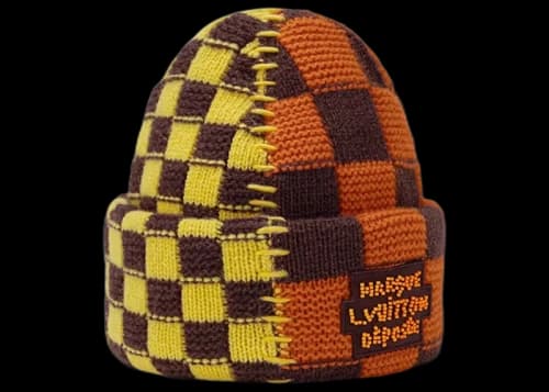 Louis Vuitton Damier Pop Split Beanie Yellow/Red