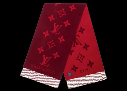 Louis Vuitton Reykjavik Scarf Cherry