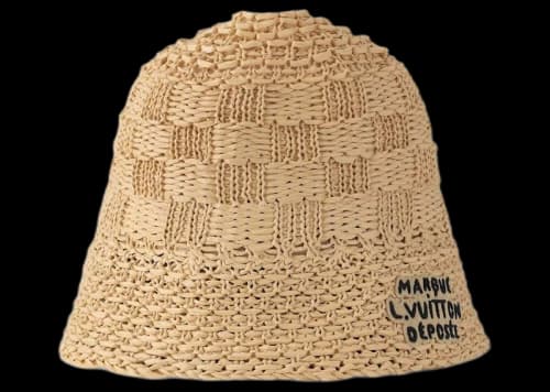 Louis Vuitton Damier Raffia Hat Beige
