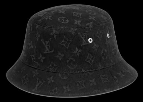 Louis Vuitton Monogram Denim Bob Bucket Hat Black/Yellow