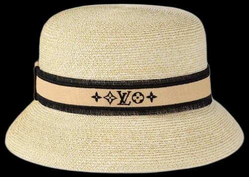 Louis Vuitton LV Straw Bucket Hat Natural