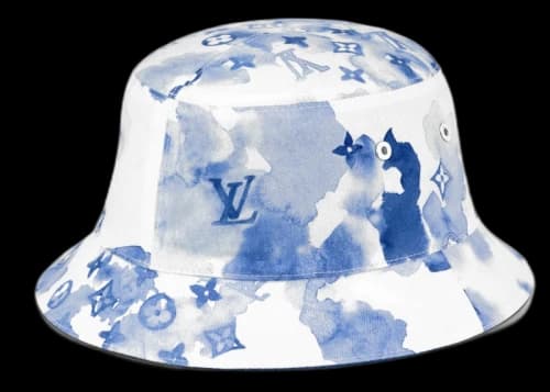 Louis Vuitton Bucket Hat Monogram Watercolor Blue
