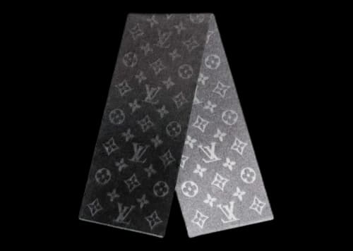 Louis Vuitton Monogoram Dawn to Dusk Scarf Blue