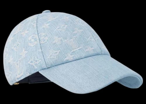 Louis Vuitton Monogram Denim Cap Sky Blue Denim