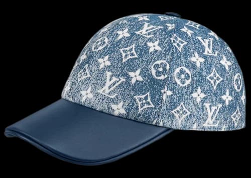 Louis Vuitton Monogram Jacquard Denim Cap Blue