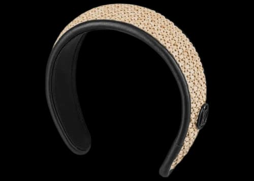 Louis Vuitton Raffia Headband Black