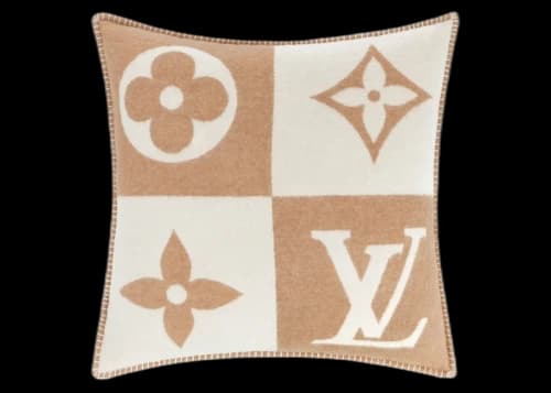 Louis Vuitton LV Checkmate Cushion Beige