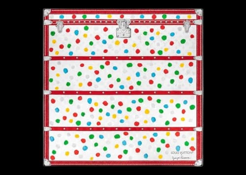 Louis Vuitton x Yayoi Kusama Painted Dots Monogram Square 90 White