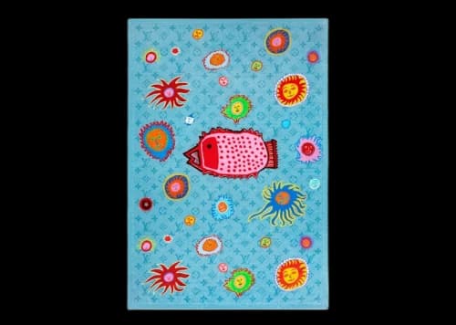 Louis Vuitton LV x YK Faces Beach Towel Blue