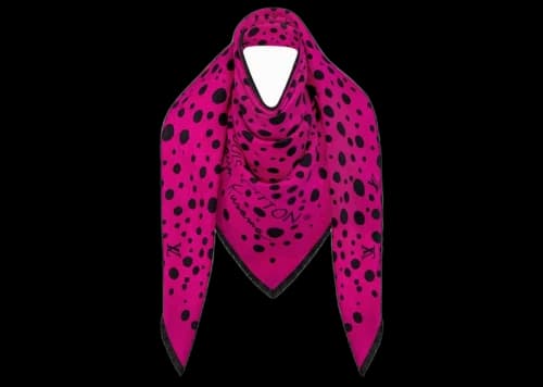 Louis Vuitton LV x YK Infinity Dots Shawl Black/Fuchsia