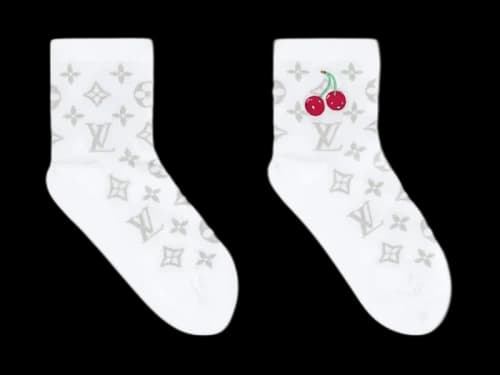 Louis Vuitton x Takashi Murakami Monogram Cherry Socks White