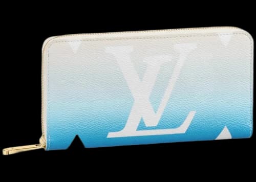 Louis Vuitton Zippy Wallet Gradient Pastel Blue