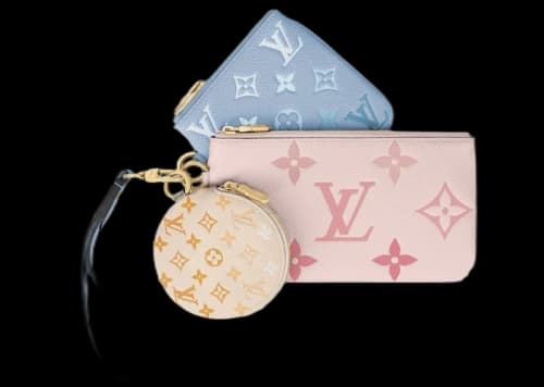 Louis Vuitton Trio Pouch Rosebud/Summer Blue/Ceam