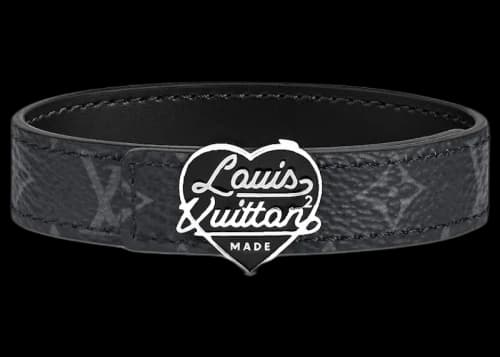 Louis Vuitton x Nigo LV Heart 14mm Reversible Bracelet Black