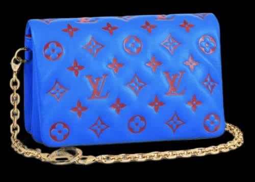 Louis Vuitton Pochette Coussin Blue/Red